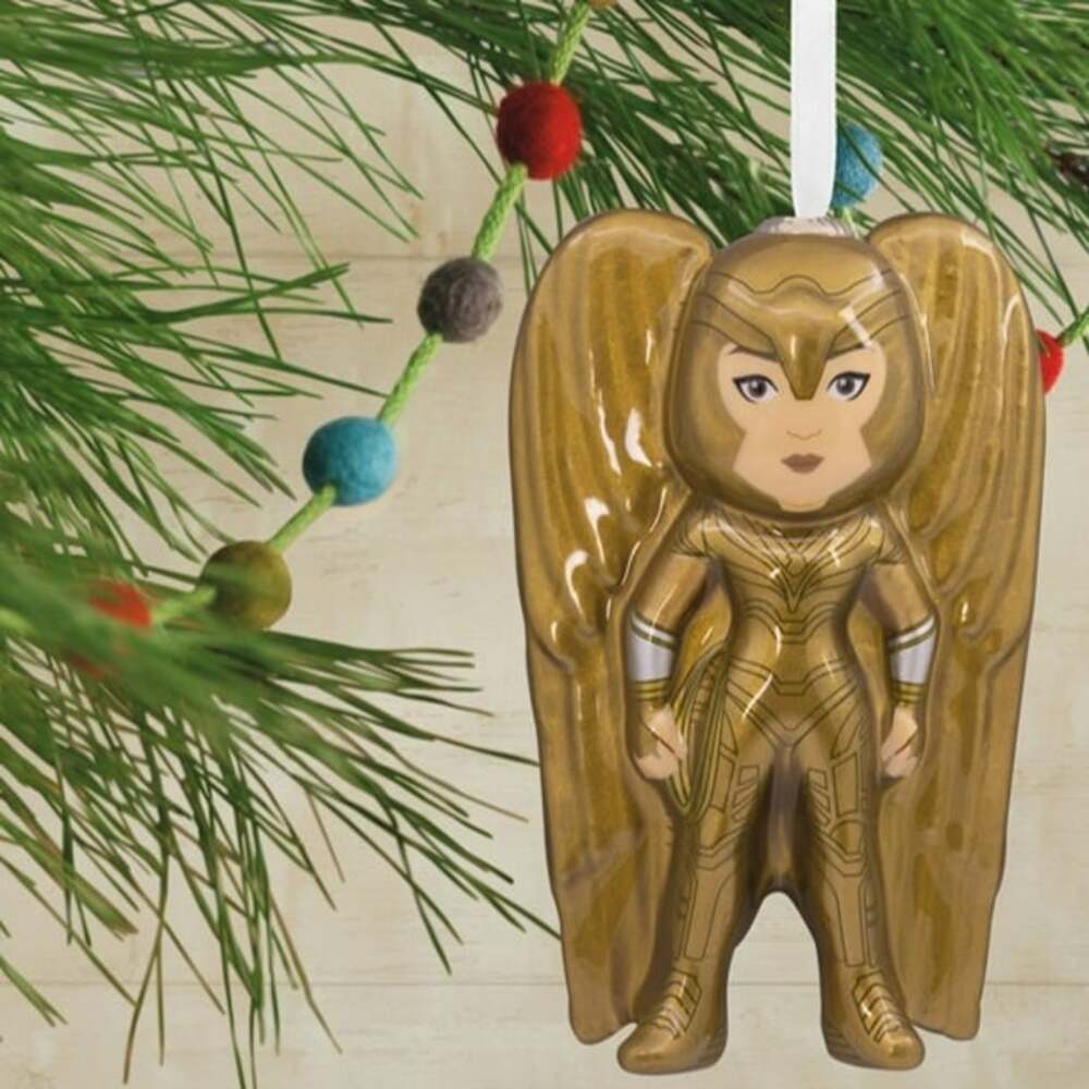 Hallmark WONDER WOMAN Golden Armor Decoupage Christmas Ornament WW84 '20 Target